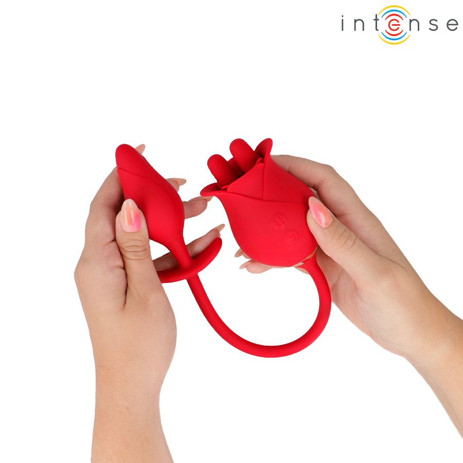 INTENSE - MELANIE DOUBLE STIMULATEUR DE CLITORIS AVEC LANGUE EN ZIGZAG – Image 9