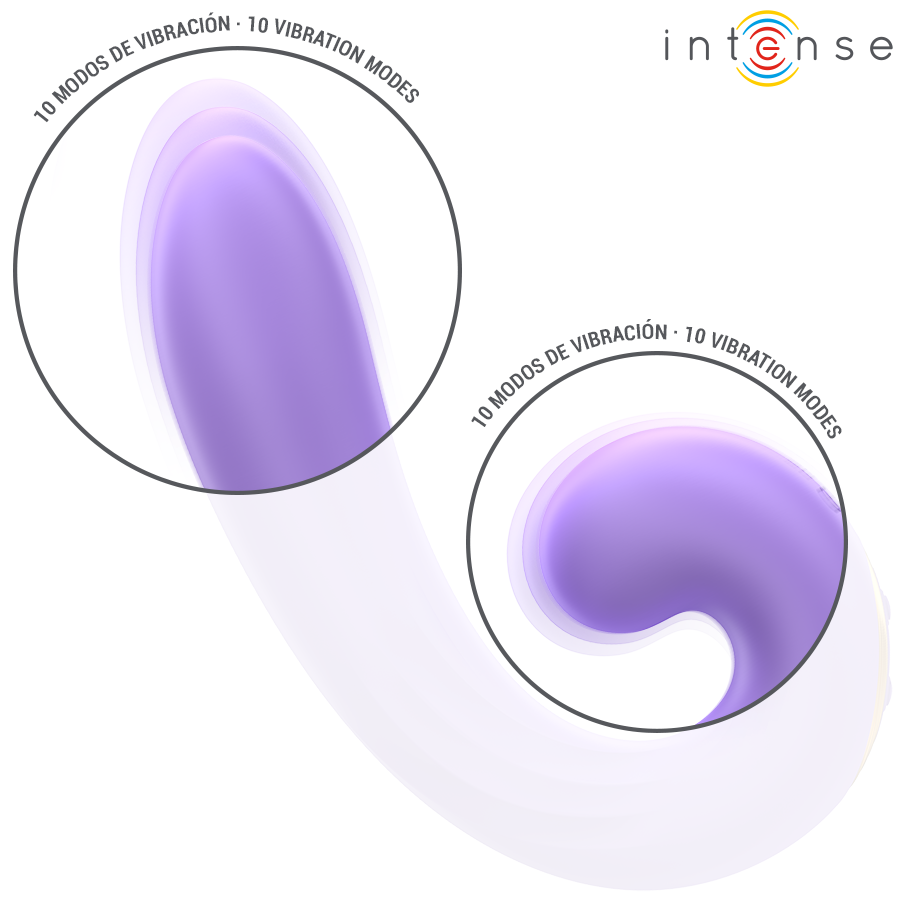 INTENSE - MERYL DOUBLE VIBRATION STIMULATEUR CLITORIEN – Image 3