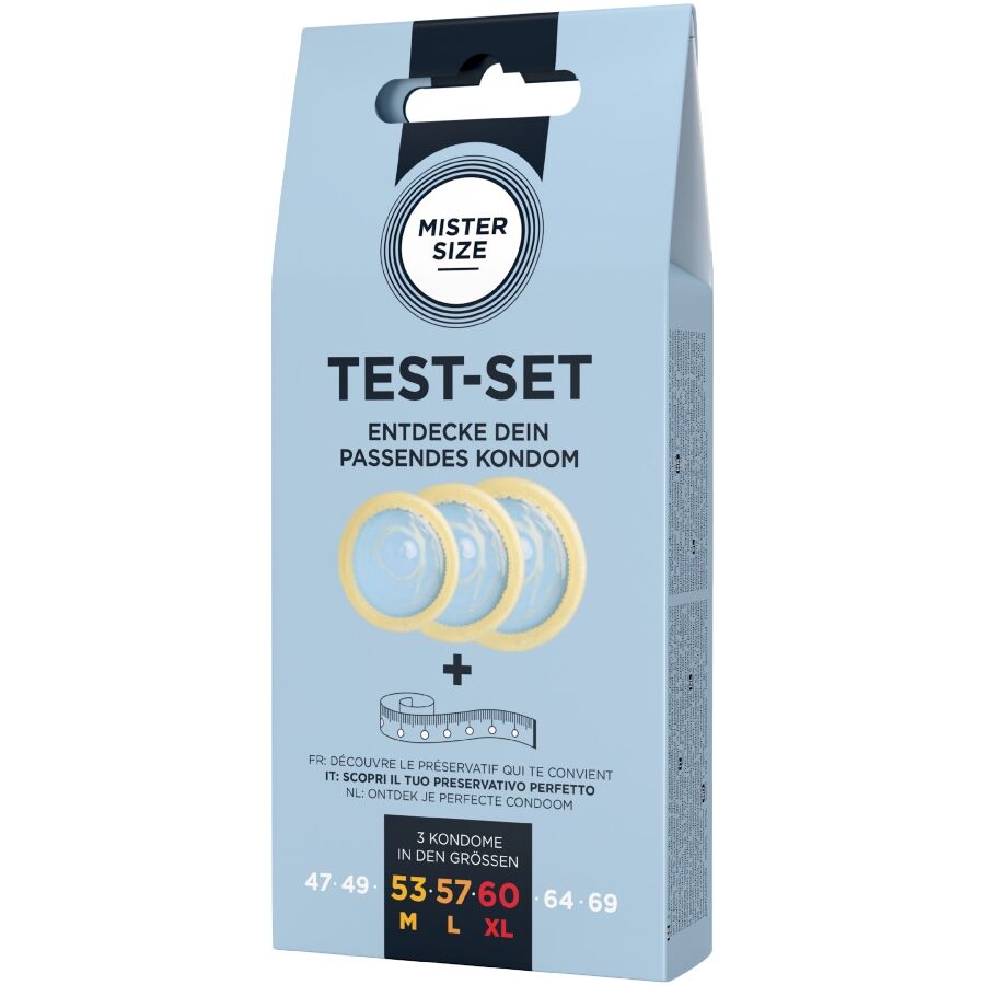 MISTER SIZE - TEST SET 3 DIFFERENT SIZED CONDOMS + MEASURING TAPE - Image 3