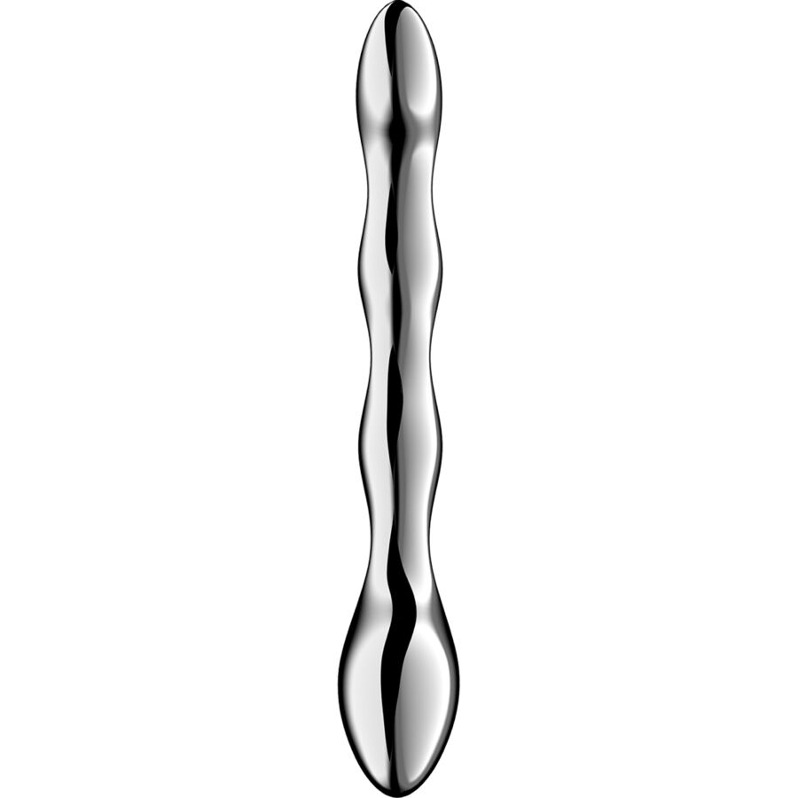 SATISFYER - COSMIC CREST 2 GODEMICHET DOUBLE EN ACIER INOXYDABLE – Image 2