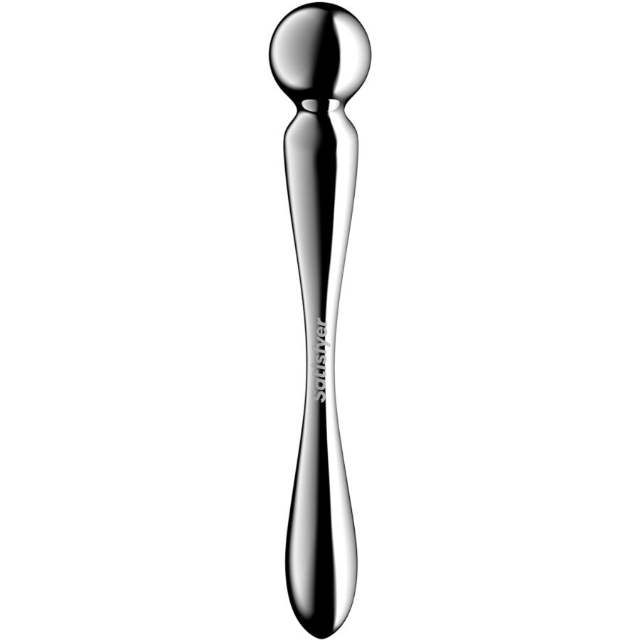 SATISFYER - STAR FORCE 2 GODEMICHET DOUBLE EN ACIER INOXYDABLE – Image 4