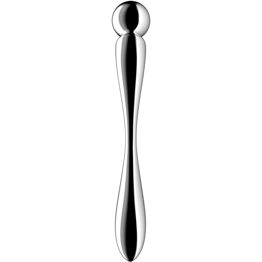 SATISFYER - STAR FORCE 2 GODEMICHET DOUBLE EN ACIER INOXYDABLE – Image 2