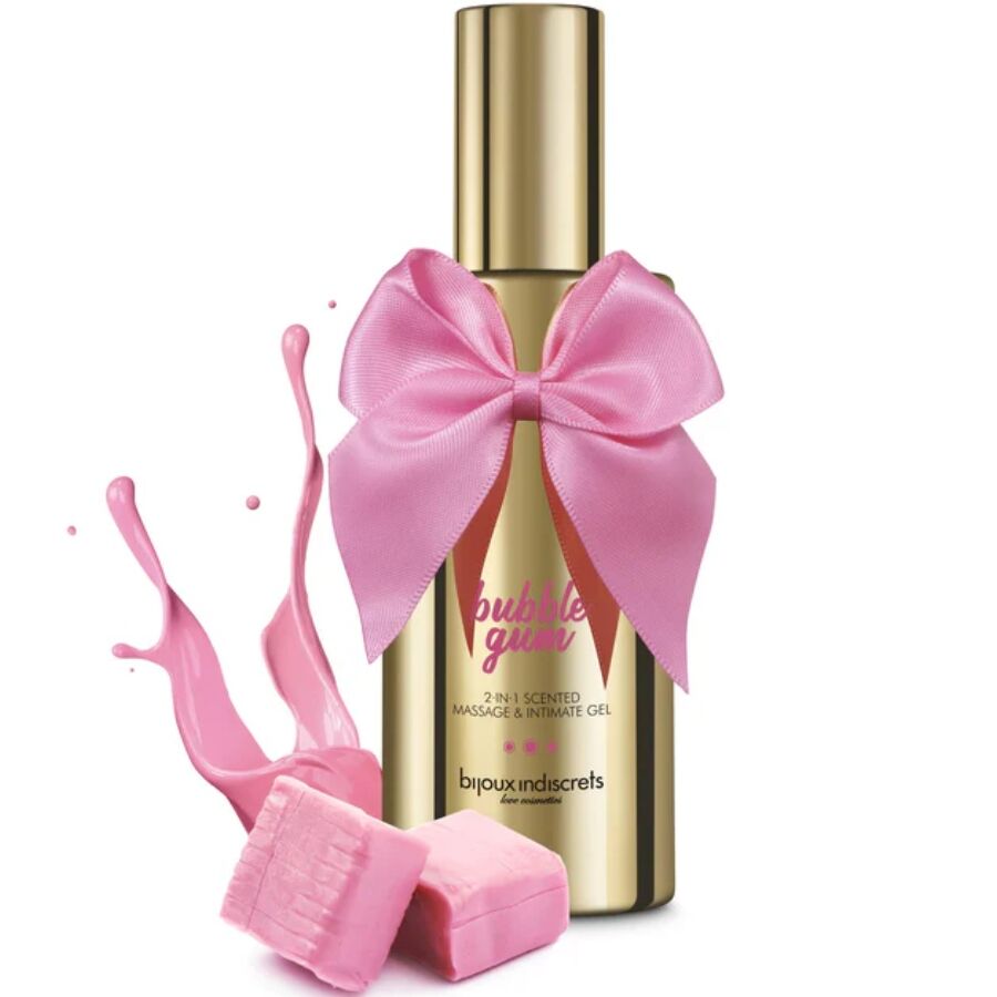 BIJOUX - BUBBLE GUM 2·IN·1 GEL PROFUMATO PER MASSAGGIO E INTIMO 100 ML - immagine 2