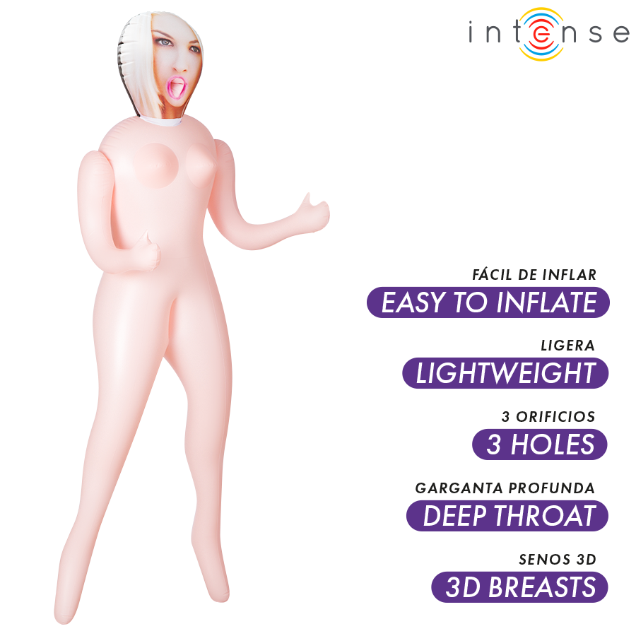 INTENSE DOLLS - IRINA INFLATABLE DOLL WITH THREE ORIFICES - Image 2