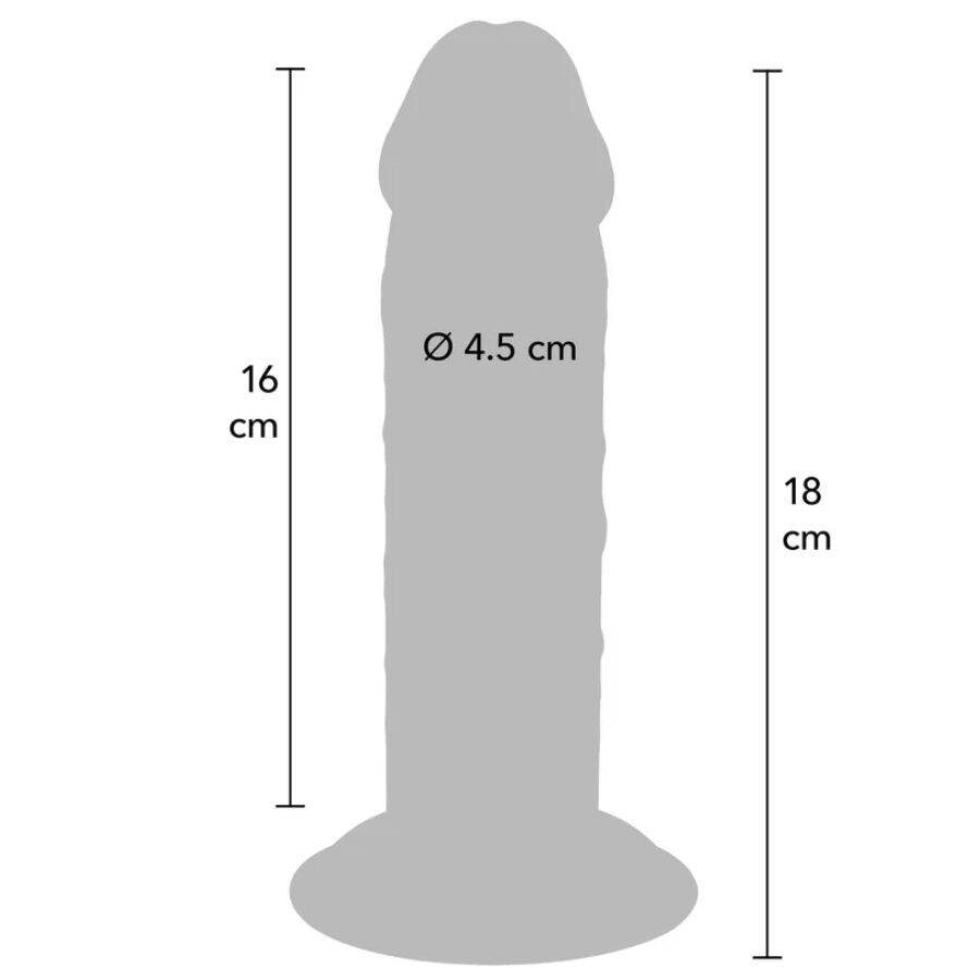GET REAL - DELUXE DICKER TPE-DONNERSATZ MIT DOPPELTER DICHTE, 18 CM – Bild 4