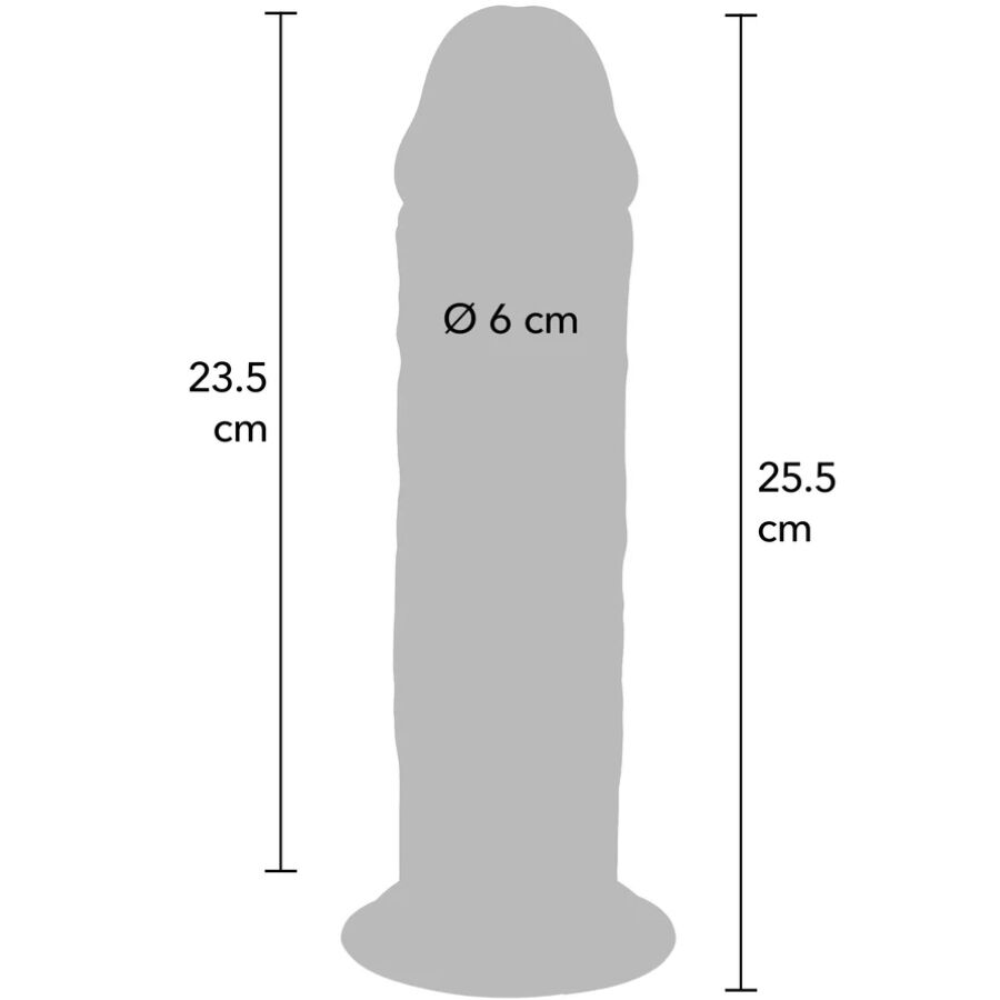 GET REAL - DELUXE THICK DOUBLE-DENSITY TPE DONG 25.5 CM – Bild 4