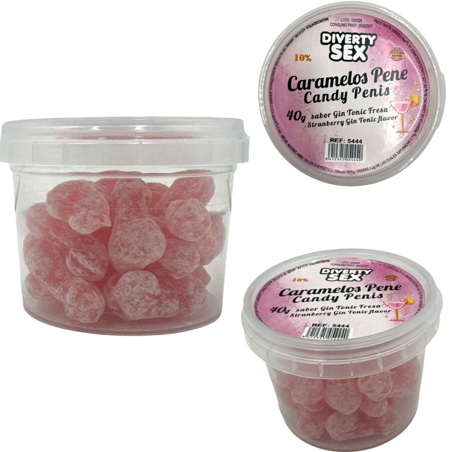 DIABLO PICANTE – 20 Penisbonbons mit Gin-Tonic-Geschmack – Bild 2