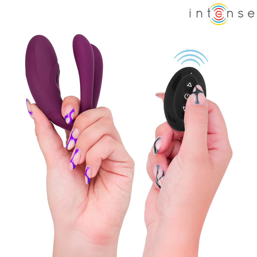 INTENSE - SANDRA VIBRADOR & ESTIMULADOR DE PINZAS CON GOLPETEO CONTROL REMOTO - Imagen 4