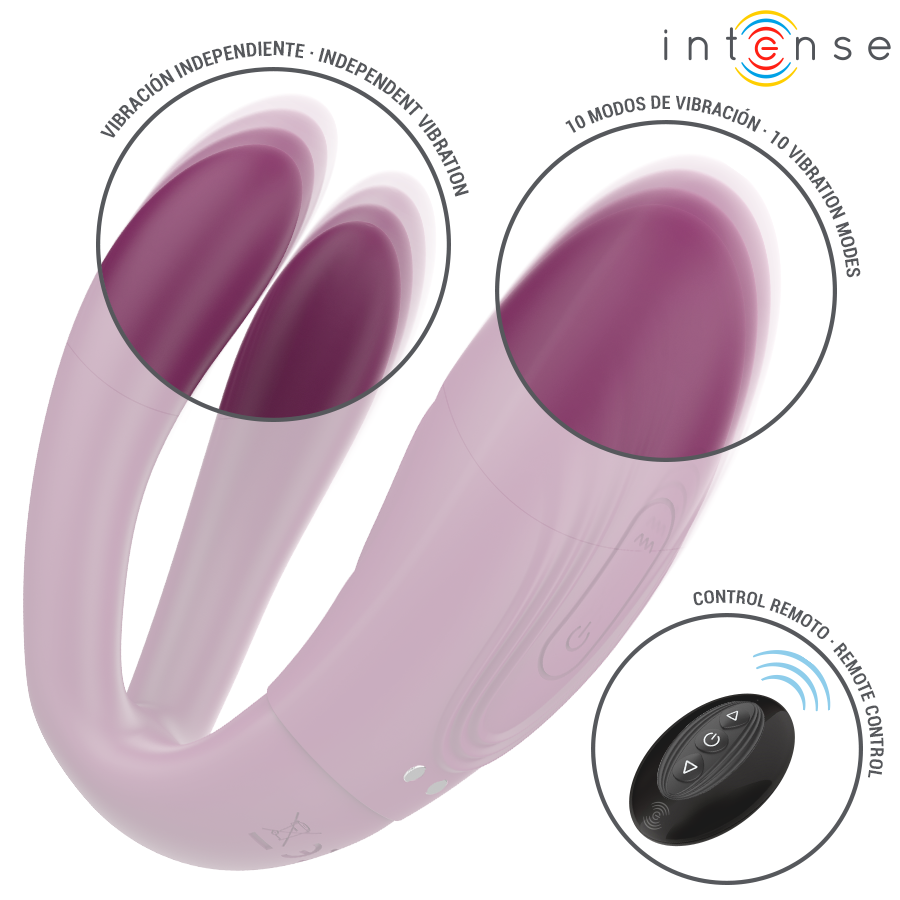 INTENSE - SANDRA VIBRADOR & ESTIMULADOR DE PINZAS CON GOLPETEO CONTROL REMOTO - Imagen 7