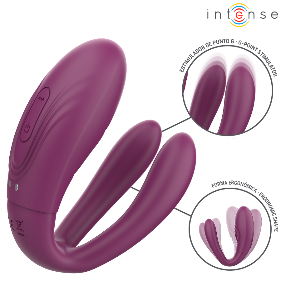 INTENSE - SANDRA VIBRADOR & ESTIMULADOR DE PINZAS CON GOLPETEO CONTROL REMOTO - Imagen 3