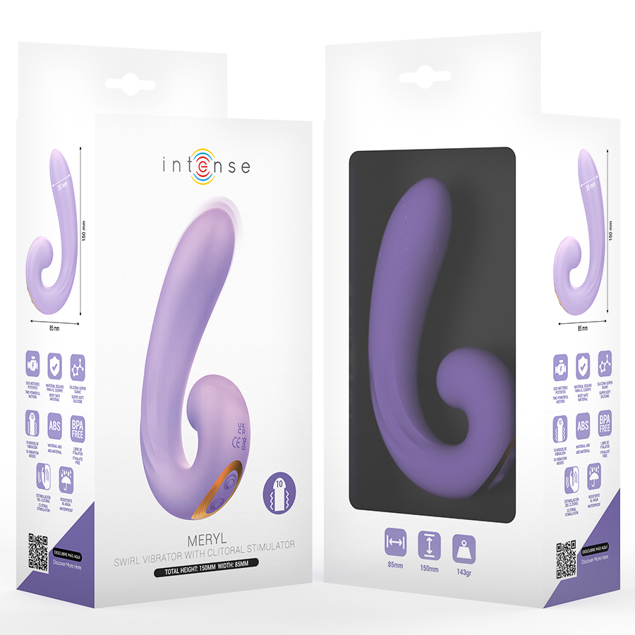 INTENSE - MERYL DOUBLE VIBRATION STIMULATEUR CLITORIEN – Image 5