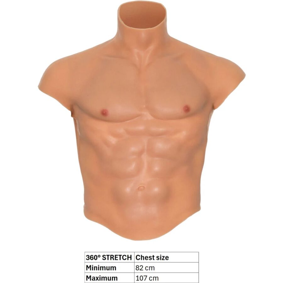 HIDDEN DESIRE - ALTER EGO SILICONE MALE TORSO SHIRT WITH ABS FLESH - Image 5