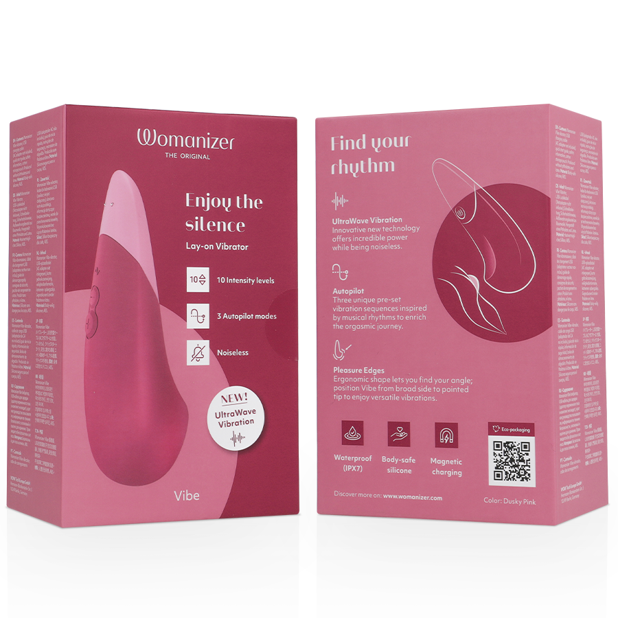 WOMANIZER - VIBRATEUR SILENCIEUX VIBE LAY-ON ROSE FOYER – Image 7