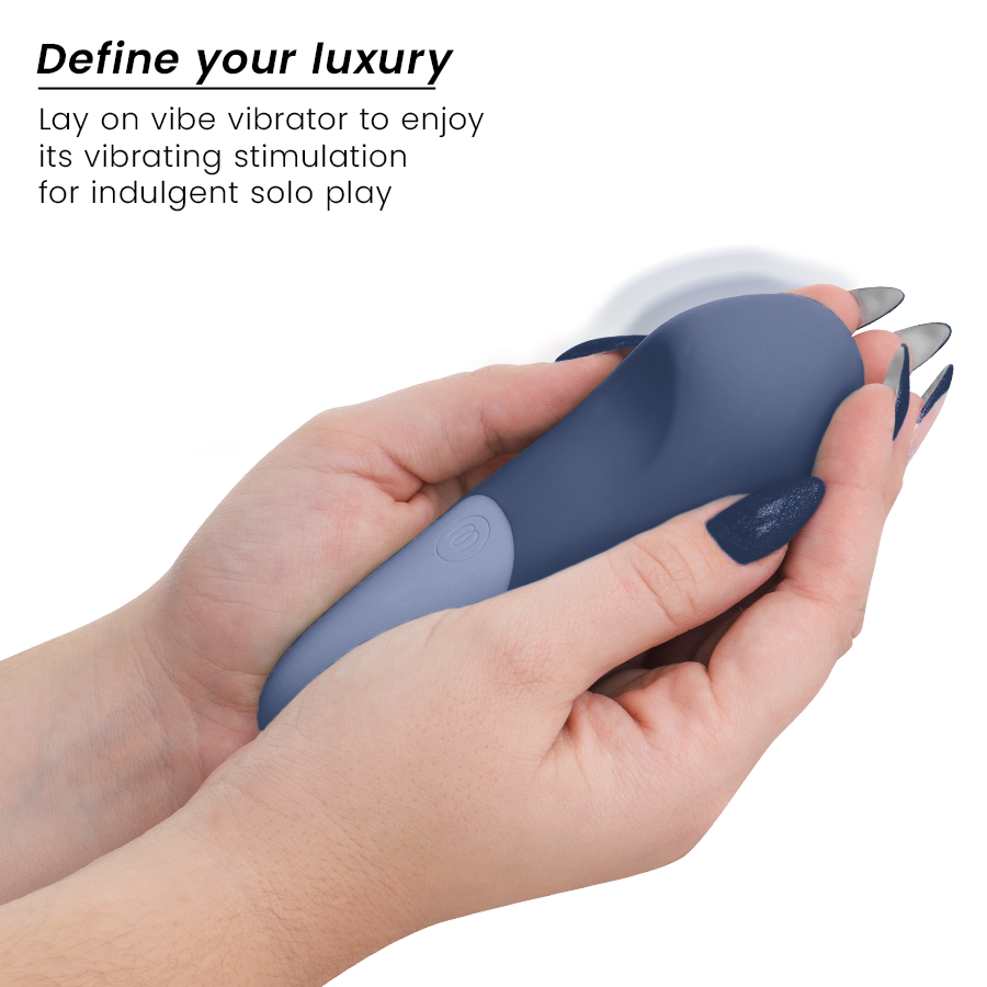 WOMANIZER - VIBE LAY-ON VIBRATEUR SILENCIEUX BLEU FONCÉ – Image 3