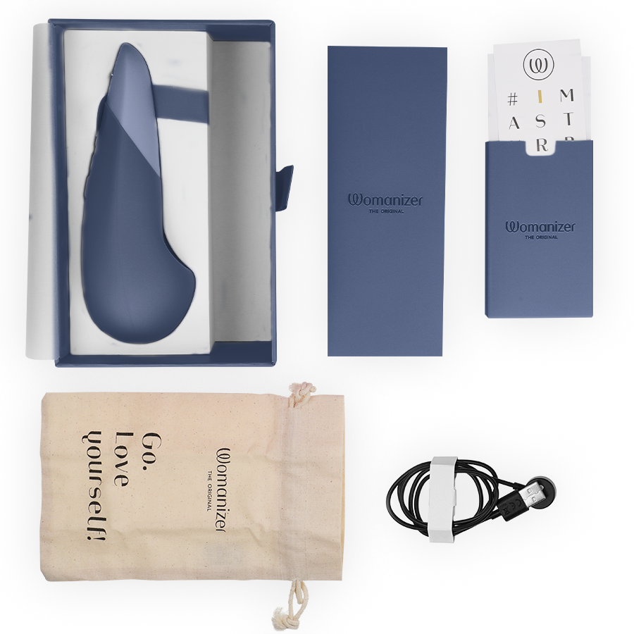 WOMANIZER - VIBE LAY-ON VIBRATEUR SILENCIEUX BLEU FONCÉ – Image 6