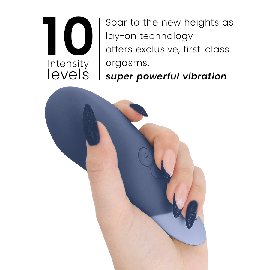 WOMANIZER - VIBE LAY-ON VIBRATEUR SILENCIEUX BLEU FONCÉ – Image 5