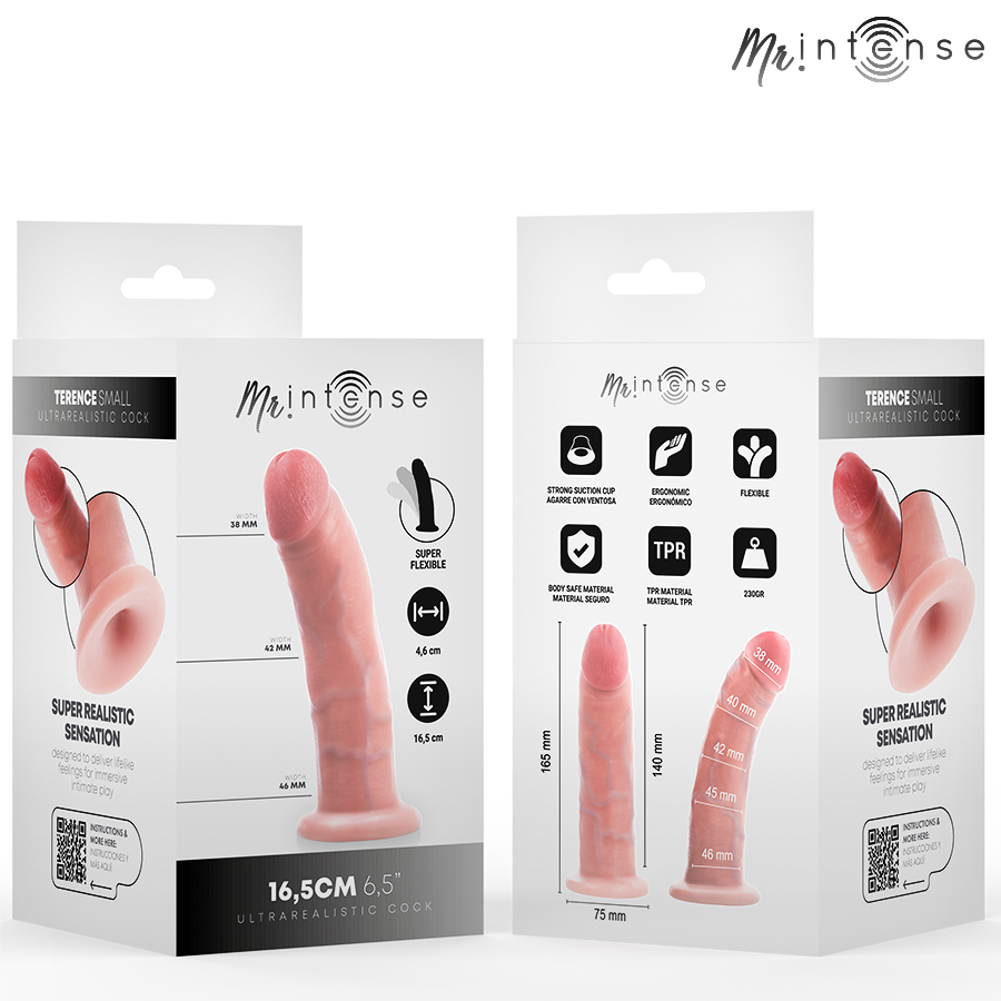 MR INTENSE - SMALL TERENCE DILDO 16.5 CM -Ø- 4.6 CM - Imagen 5