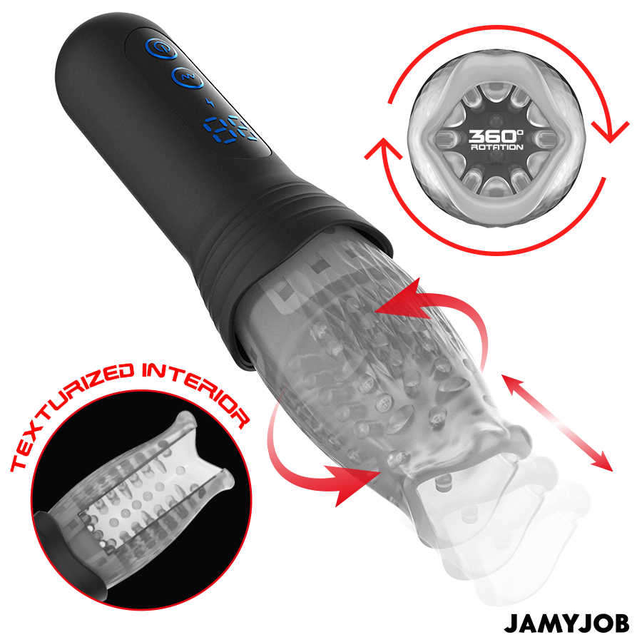 JAMYJOB - BLOW-R MASTURBADOR CON THRUSTING Y ROTACIÓN - Imagen 3