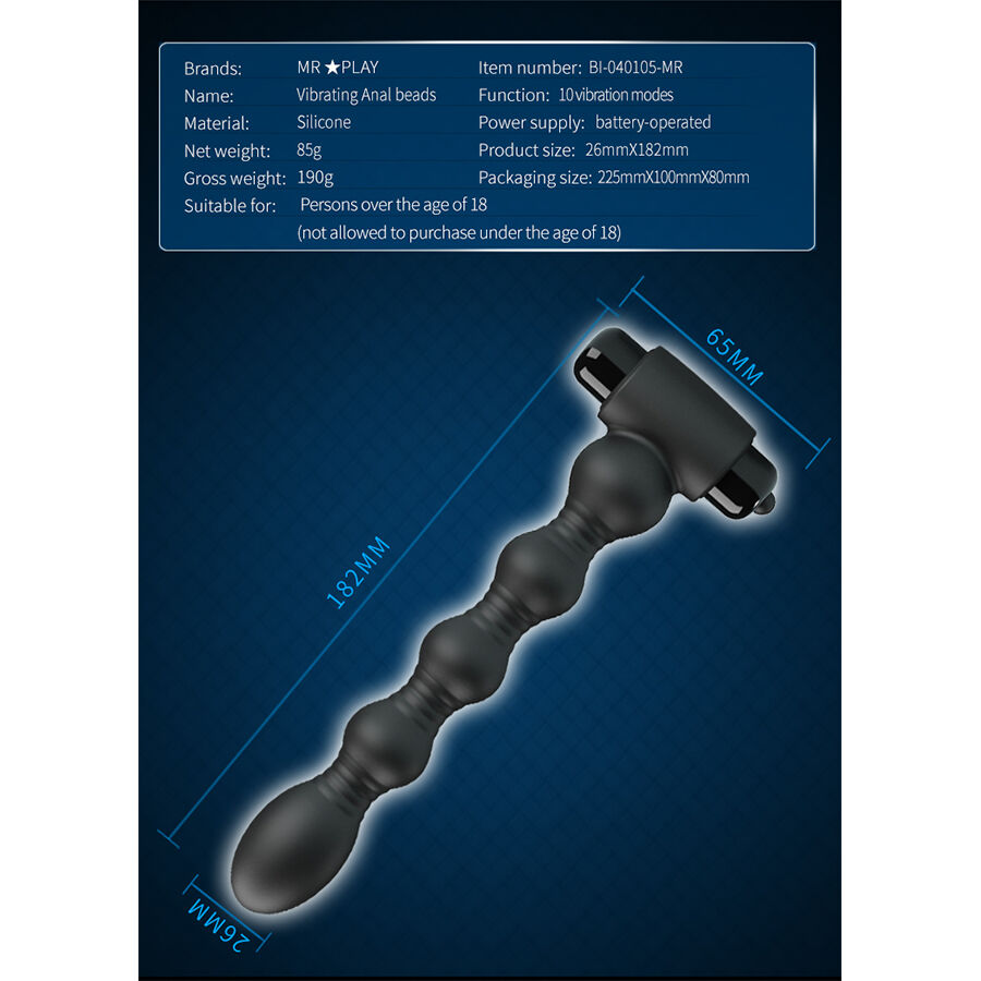 MR PLAY - MASSEUR DE PLUG ANAL VIBRANT – Image 4