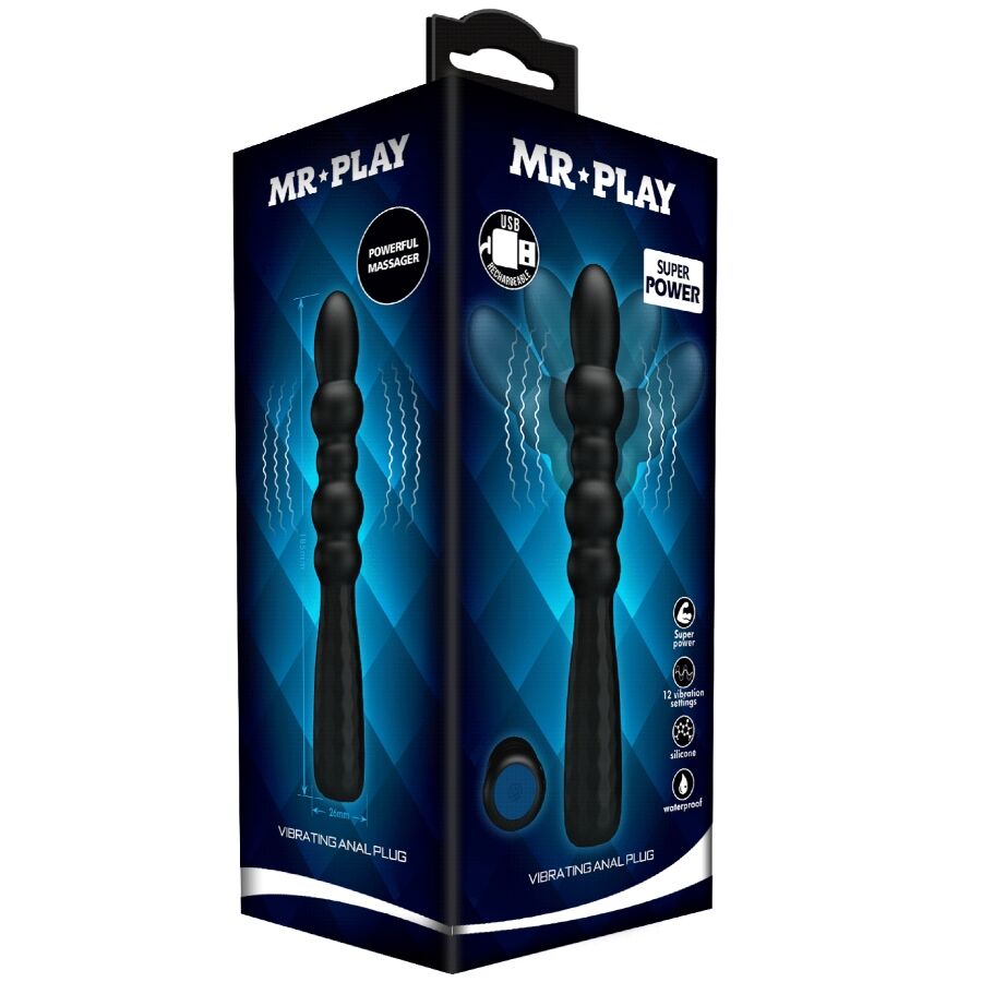 MR PLAY - PLUG ANAL FLEXIBLE CON VIBRACIÓN - Imagen 11