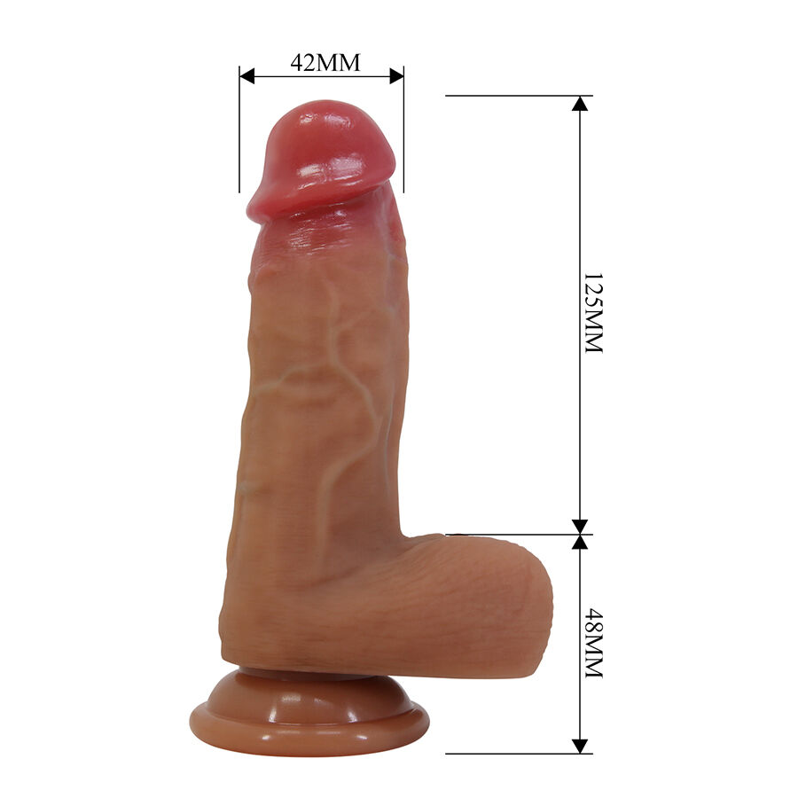 PRETTY LOVE - CURTIS REALISTIC DILDO WITH SUCTION CUP 17.3 CM -Ø- 4.2 CM - Image 5