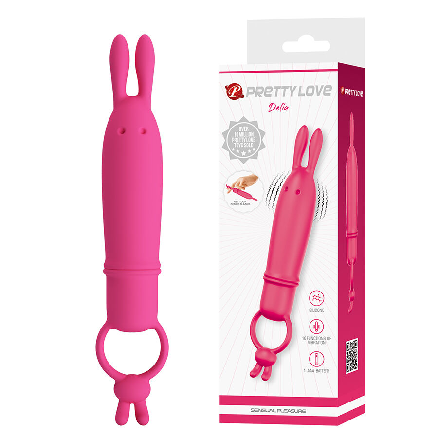 PRETTY LOVE - DELIA VIBRATEUR RABBIT AVEC ANNEAU DE RÉSISTANCE – Image 9