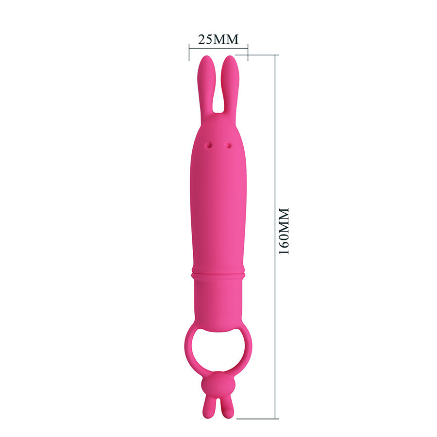 PRETTY LOVE - DELIA VIBRATEUR RABBIT AVEC ANNEAU DE RÉSISTANCE – Image 3
