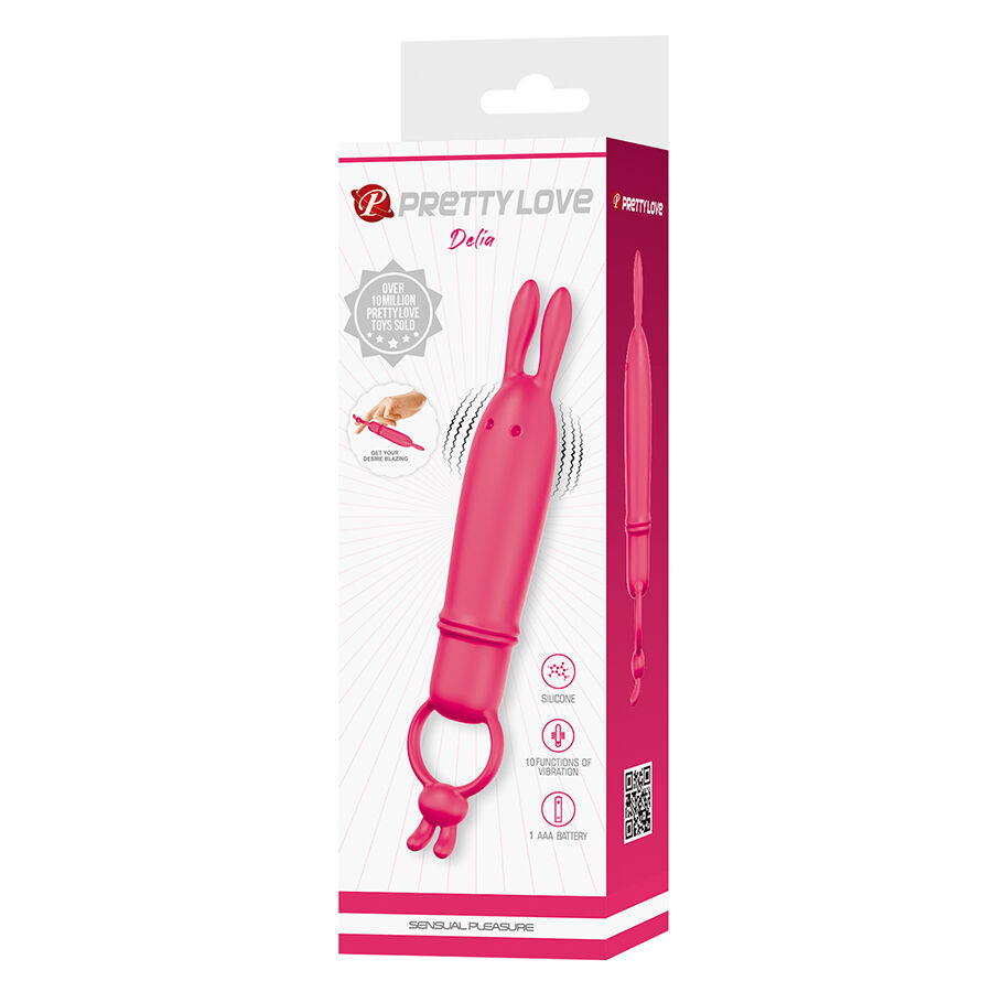 PRETTY LOVE - DELIA VIBRATEUR RABBIT AVEC ANNEAU DE RÉSISTANCE – Image 8