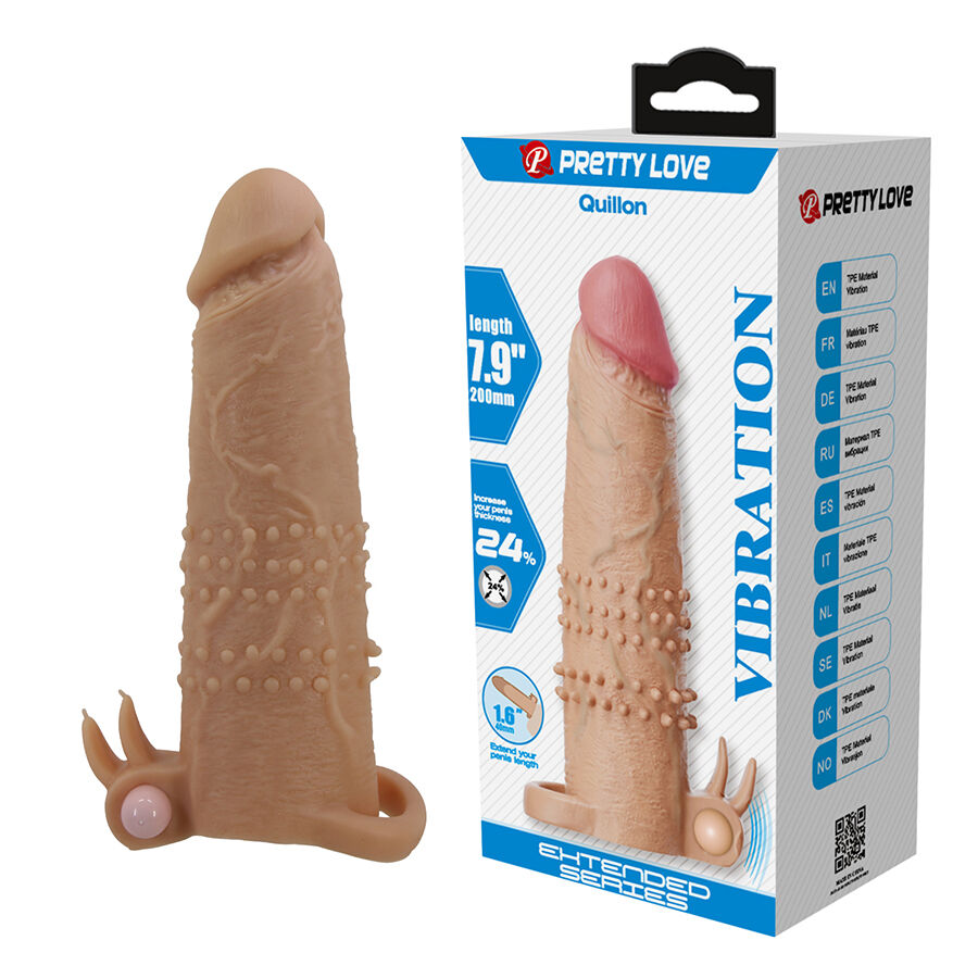 PRETTY LOVE - QUILLON FUNDA PARA PENE CON ESTIMULADOR DE CLÍTORIS Y VIBRACIÓN - Imagen 7