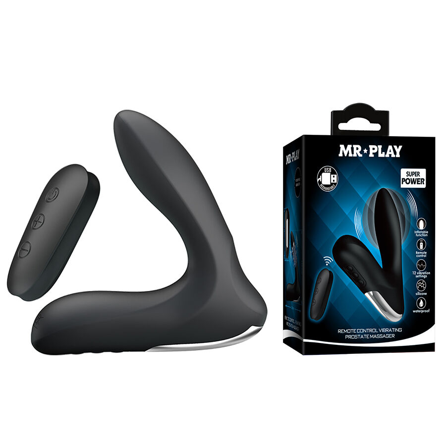MR PLAY - MASAJEADOR DE PRÓSTATA CON VIBRACIÓN CONTROL REMOTO - Imagen 9