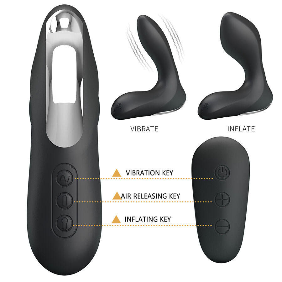MR PLAY - MASAJEADOR DE PRÓSTATA CON VIBRACIÓN CONTROL REMOTO - Imagen 5