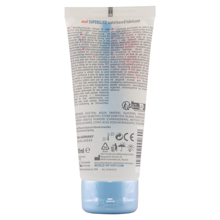 HOT - ANAL SUPERGLIDE LIQUID PLEASURE LUBRIFIANT À BASE D'EAU 100 ML – Image 2