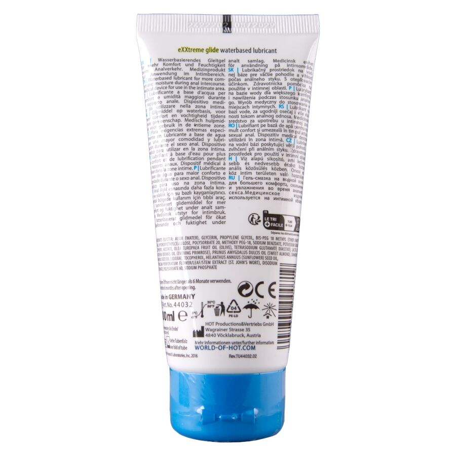 HOT - EXXTREME GLIDE WATERBASED LUBRICANT + COMFORT OIL A+ 100 ML - Image 2