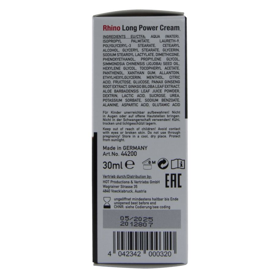 HOT - RHINO LONG POWER CREAM 30 ML – Image 2