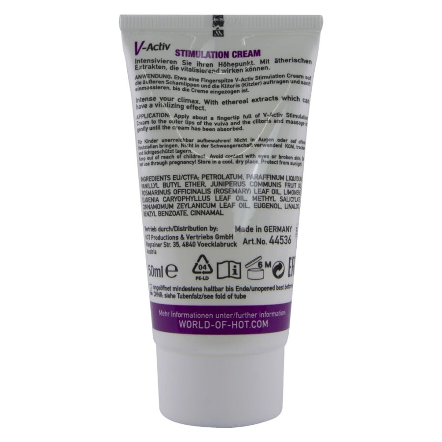 HOT - CRÈME STIMULANTE V-ACTIV POUR FEMMES 50 ML – Image 4
