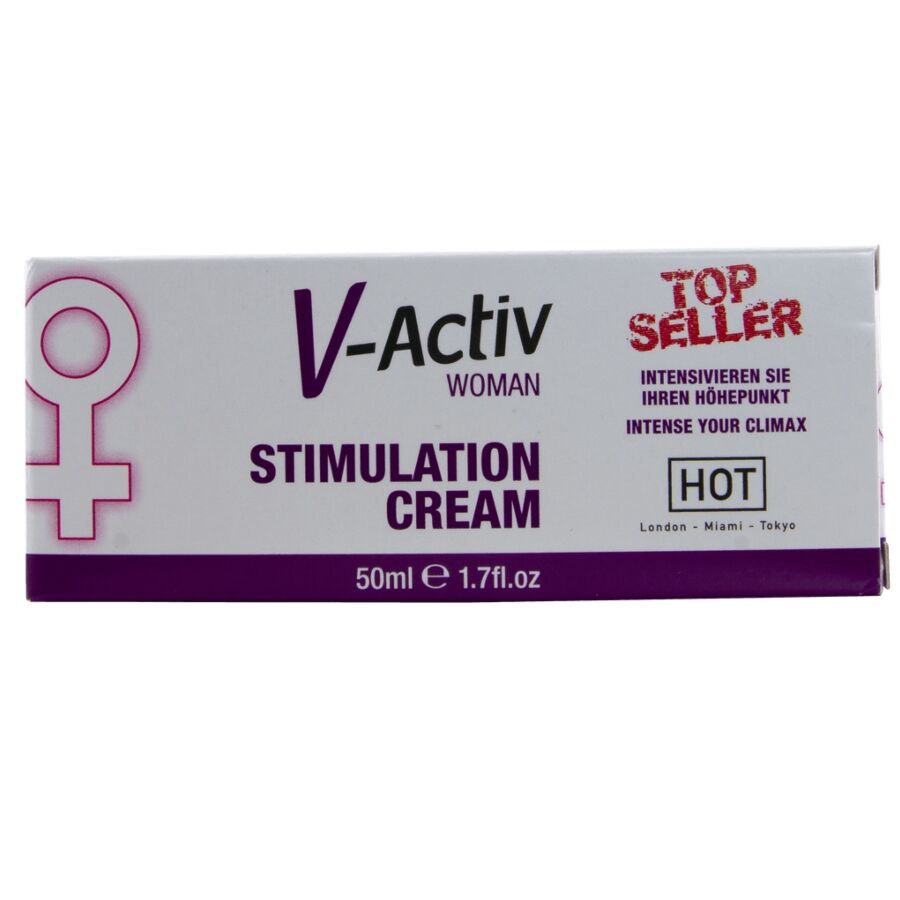 HOT - CRÈME STIMULANTE V-ACTIV POUR FEMMES 50 ML – Image 5
