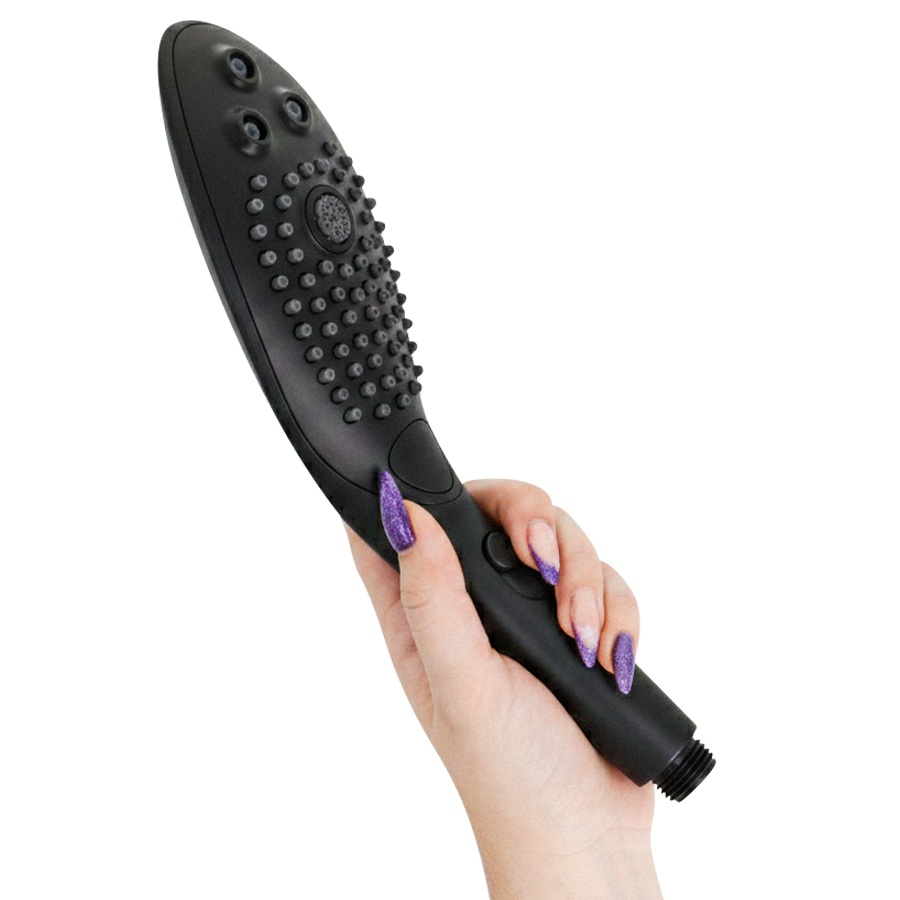 WOMANIZER - POMMEAU DE DOUCHE STIMULANT CLITORIAL WAVE NOIR – Image 2