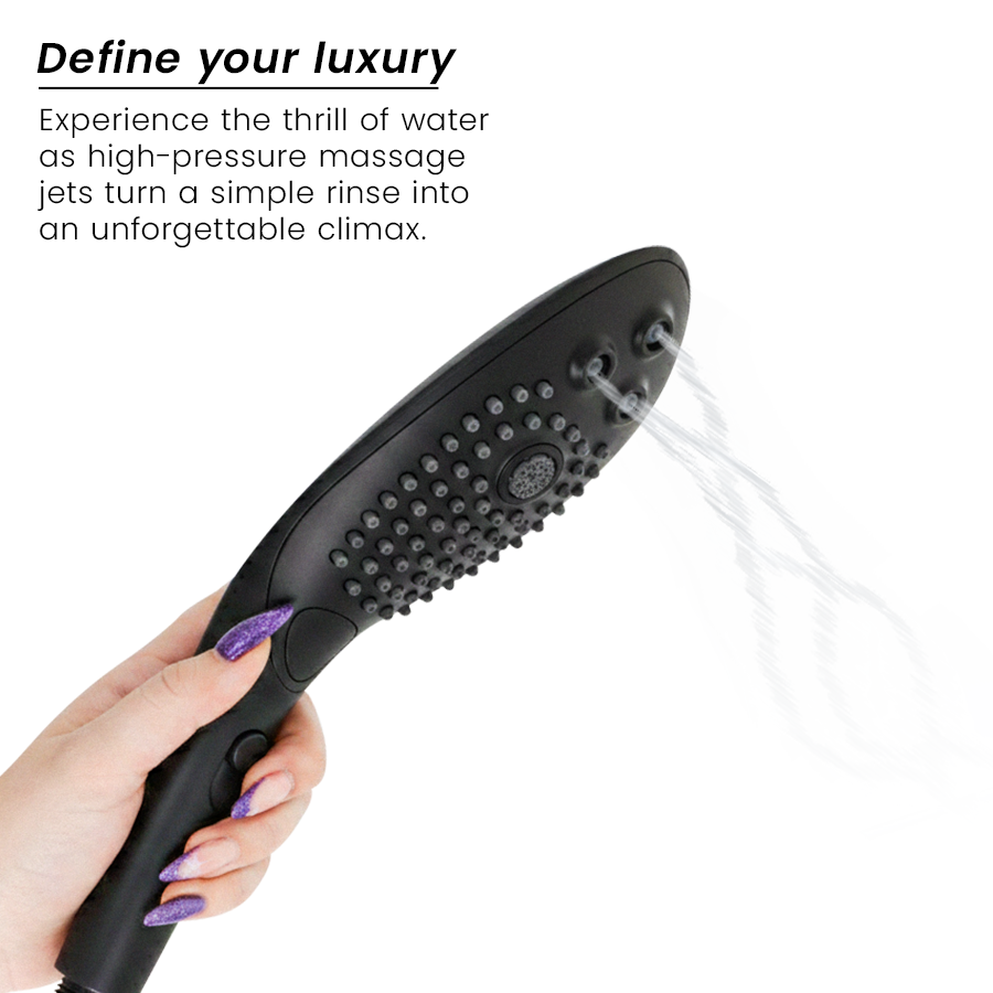 WOMANIZER - POMMEAU DE DOUCHE STIMULANT CLITORIAL WAVE NOIR – Image 3