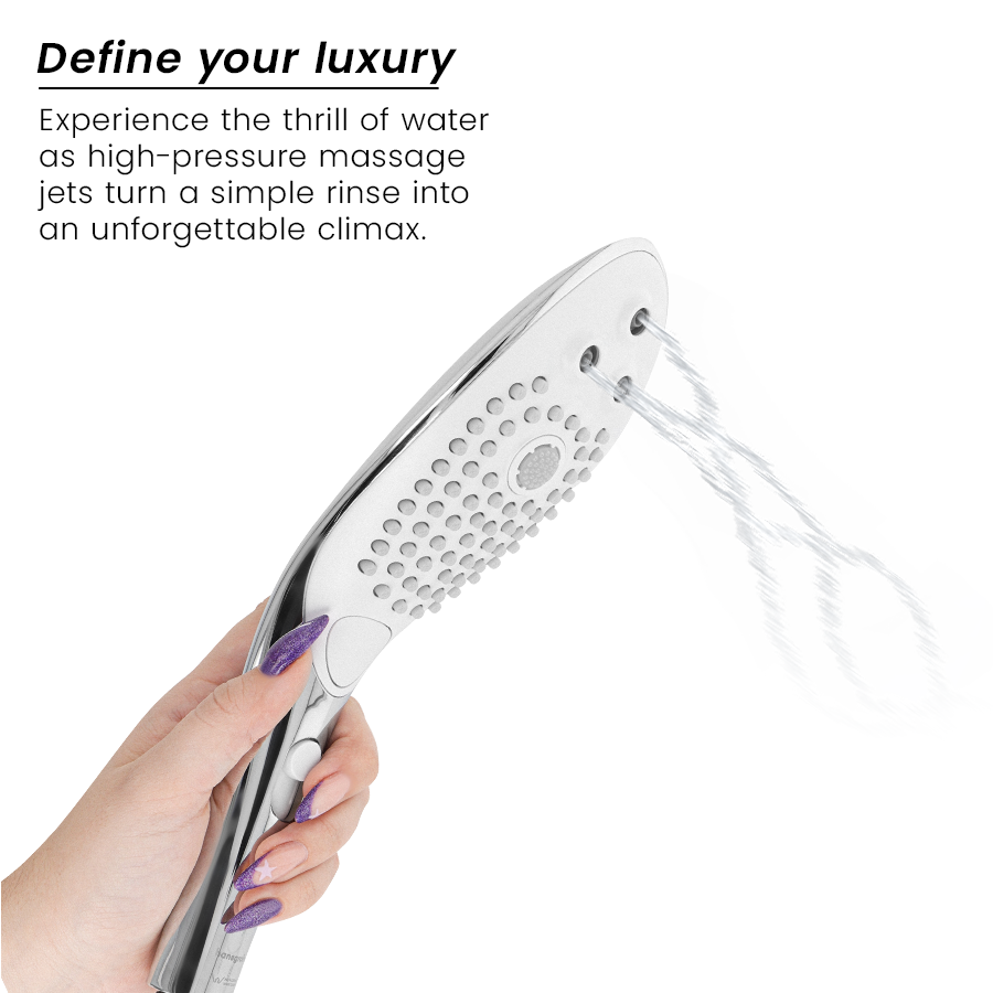 WOMANIZER - POMMEAU DE DOUCHE STIMULANT CLITORIAL WAVE CHROME – Image 4
