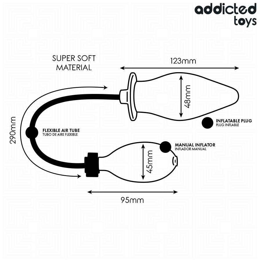 ADDICTED TOYS - PLUG ANAL INFLABLE MODELO 2 - Imagen 6