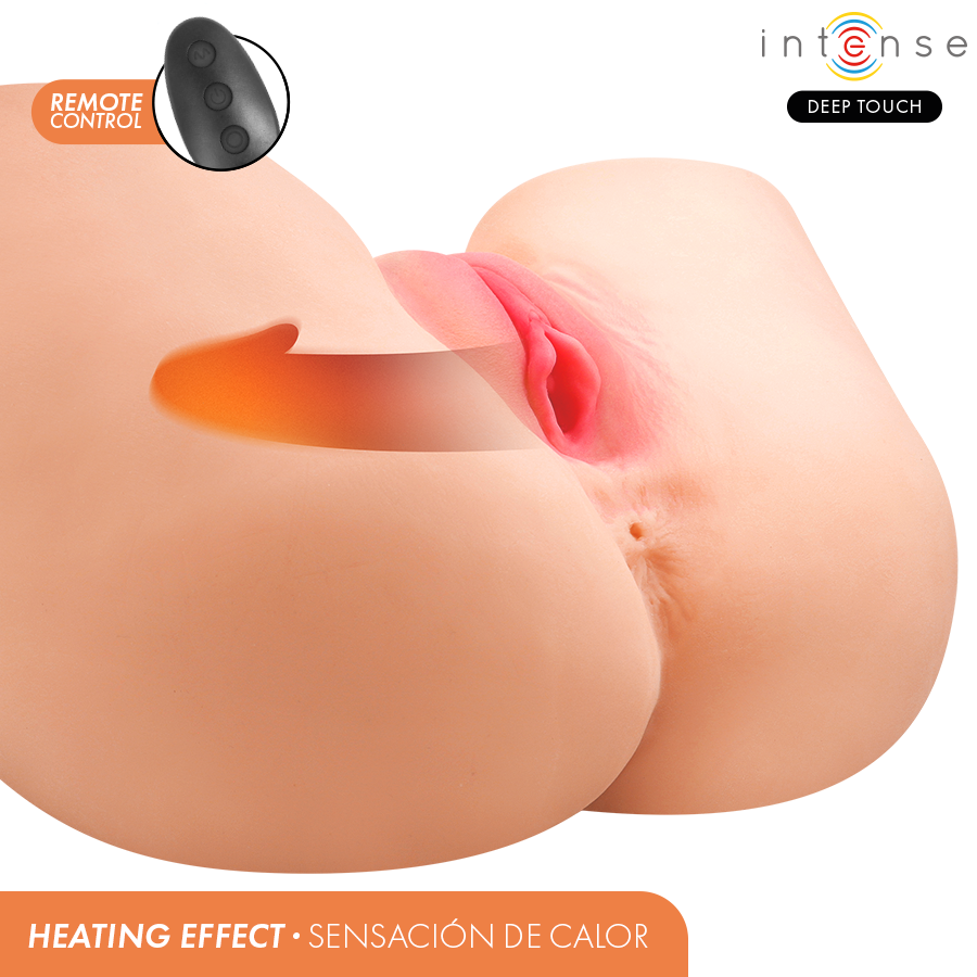 INTENSE DEEP TOUCH - JULIA MASTURBADOR VAGINA CON EFECTO SUCCIÓN, CALOR, VIBRACIÓN Y VOZ CON CONTROL REMOTO 9 KG - Imagen 2