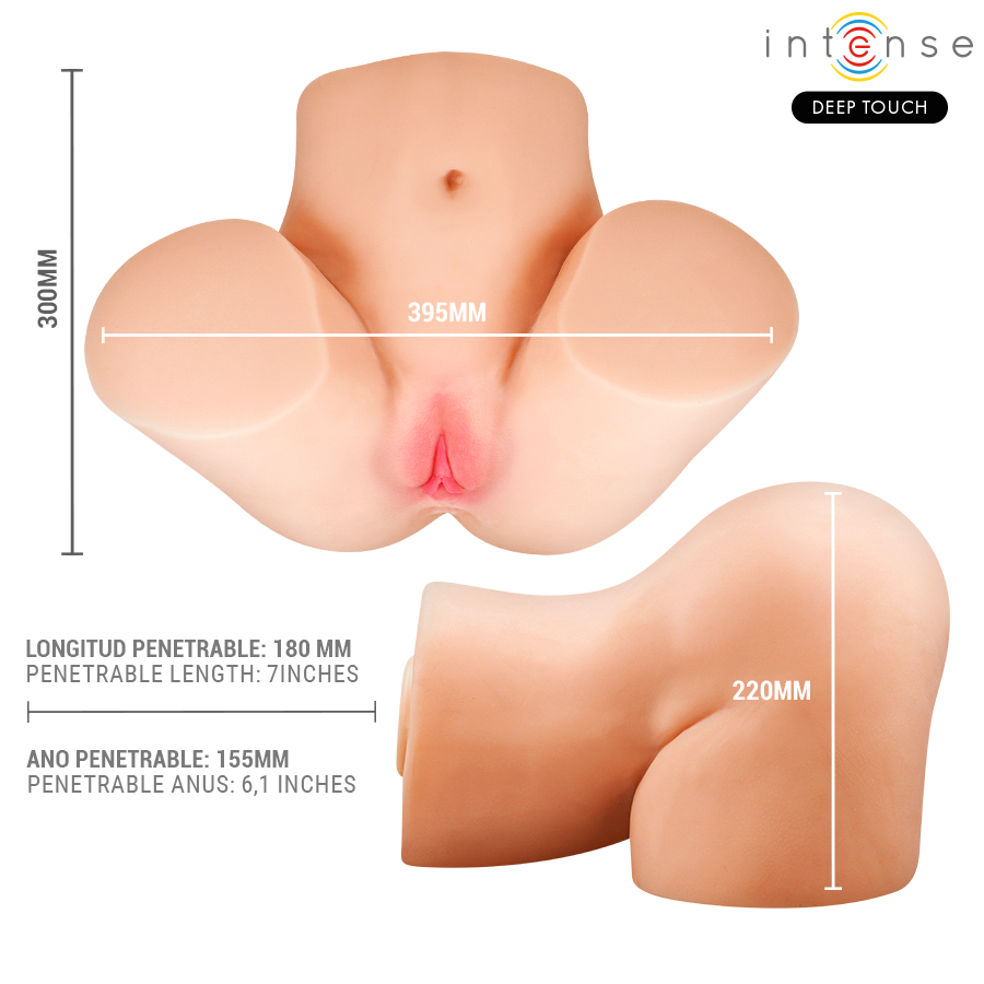 INTENSE DEEP TOUCH - JULIA MASTURBADOR VAGINA CON EFECTO SUCCIÓN, CALOR, VIBRACIÓN Y VOZ CON CONTROL REMOTO 9 KG - Imagen 9