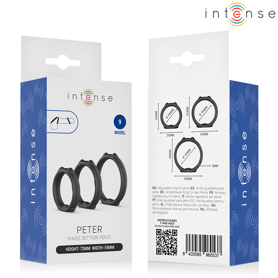 INTENSE - PETER ENSEMBLE DE 3 ANNEAUX PÉNIS MODÈLE 9 – Image 6