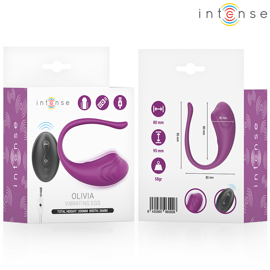 INTENSE - OLIVIA ŒUF VIBRANT PURPLE AVEC TÉLÉCOMMANDE – Image 3