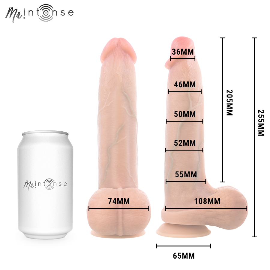 MR INTENSE - BRUCE XL DILDO SILICONA 25.5 CM -Ø- 5.5 CM - Imagen 5