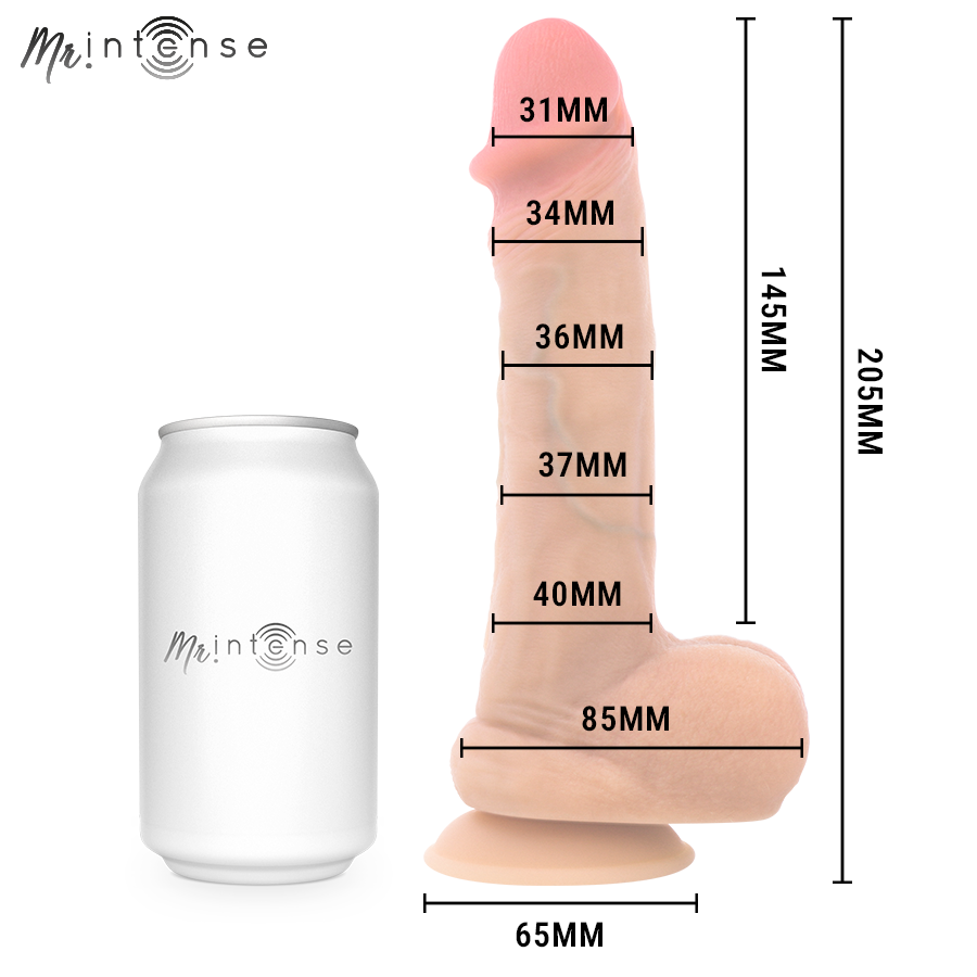 MR INTENSE - DANNY DILDO EIACULANTE IN SILICONE 20,5 CM -Ø- 4 CM - immagine 4