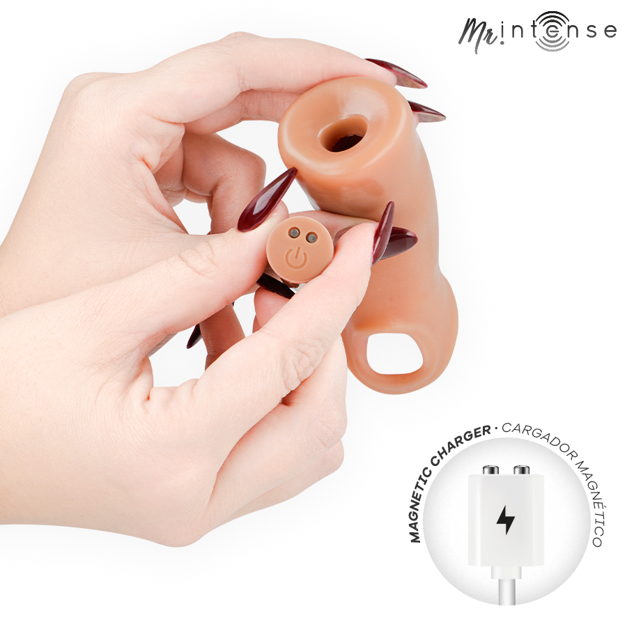 MR INTENSE - ARNOLD L VIBRATORE IN SILICONE PER PENE CON TELECOMANDO 16 CM -Ø- 4,5 CM - immagine 5