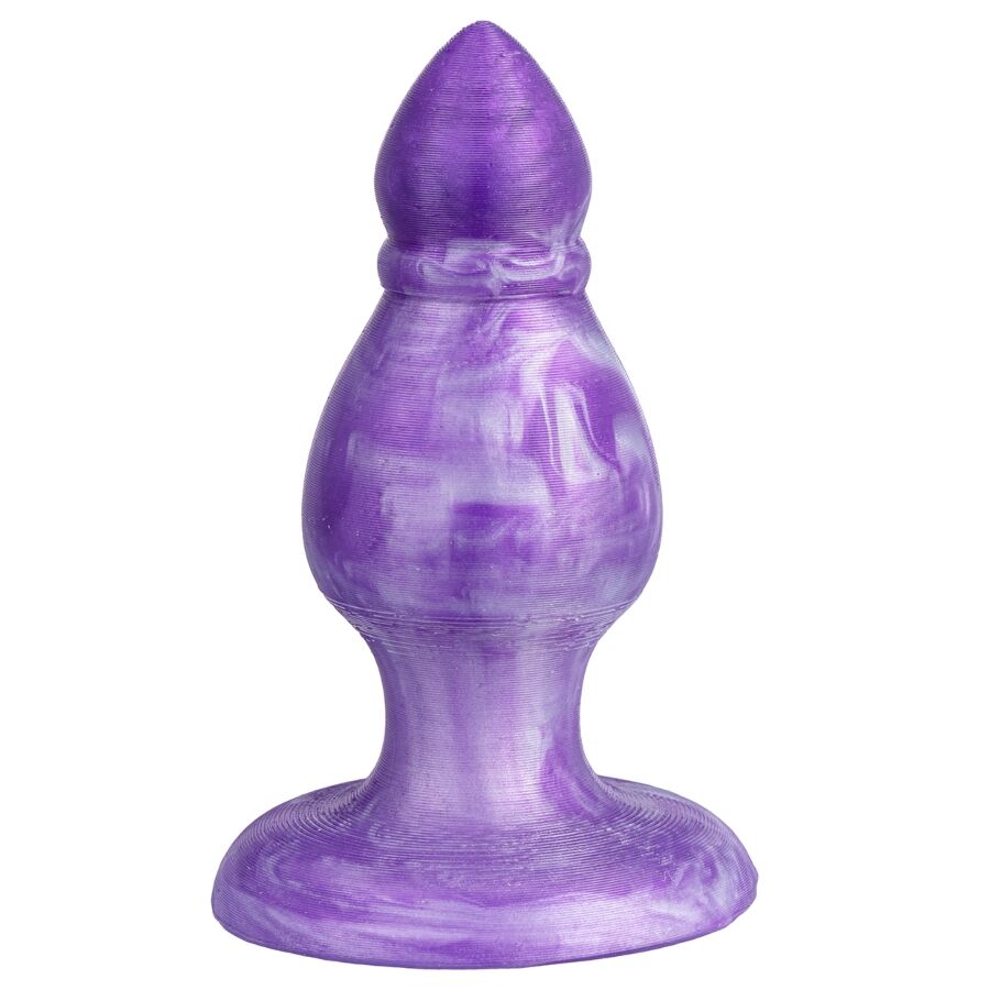 SILEXD - QUEEN PLUG ANAL FANTASY SILICONA LIQUIDA TERMOREACTIVO LILA 9.2 CM - Imagen 2