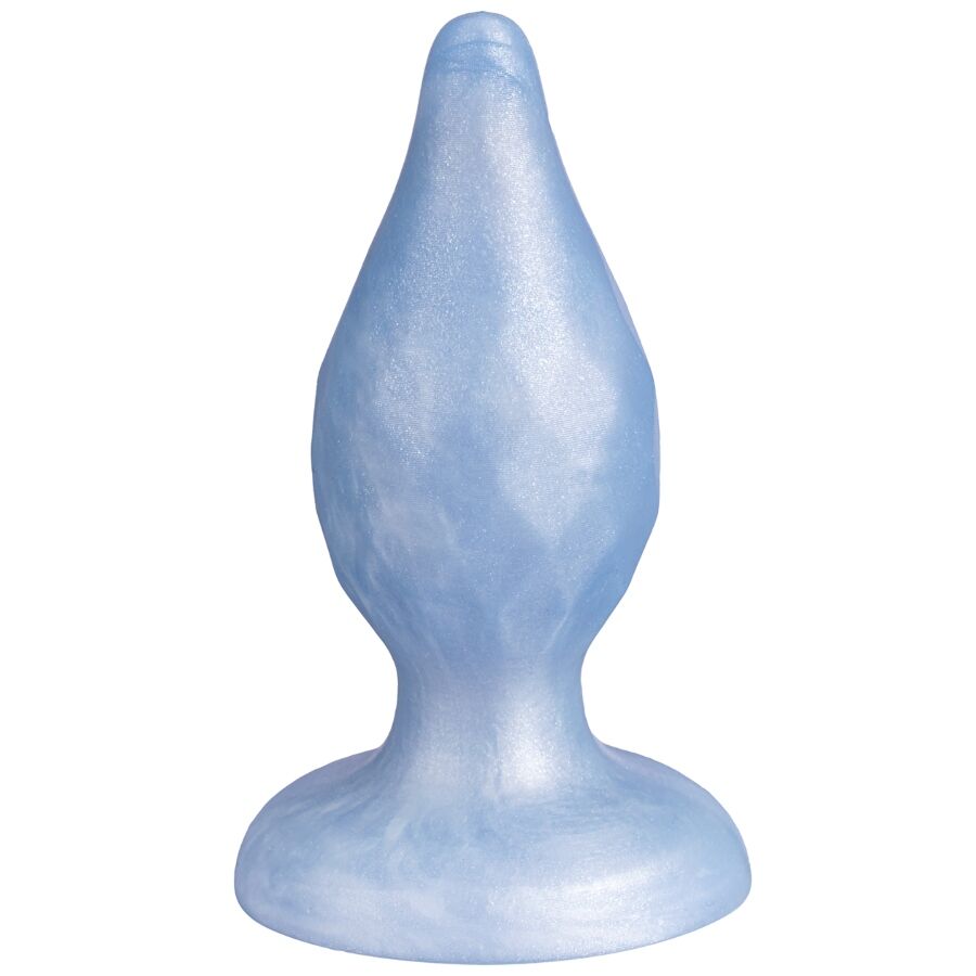 SILEXD - DIAMOND ANAL PLUG FANTASY LIQUID SILICONE THERMOREACTIVE PEARL BLUE 9.2 CM - Image 6