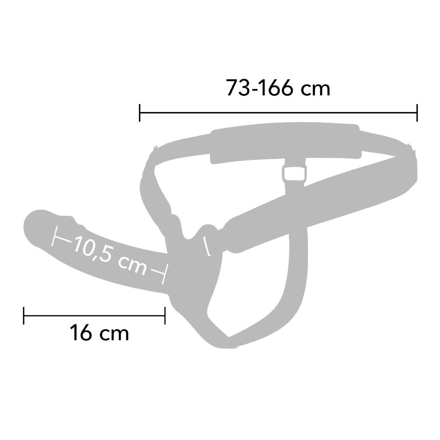 HIDDEN DESIRE - INFERNO STRAP-ON FUNDA PARA PENE CON VIBRACIÓN 16 CM - Imagen 3